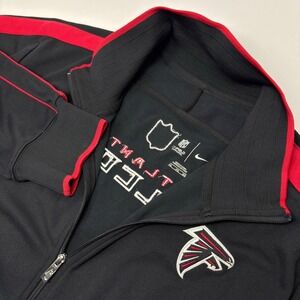 Nike Atlanta Falcons NFL On Field Full Zip Track Jacket Black Red 4XL Football